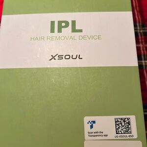 Laser hair removal over device. Never used. In original box with instructions